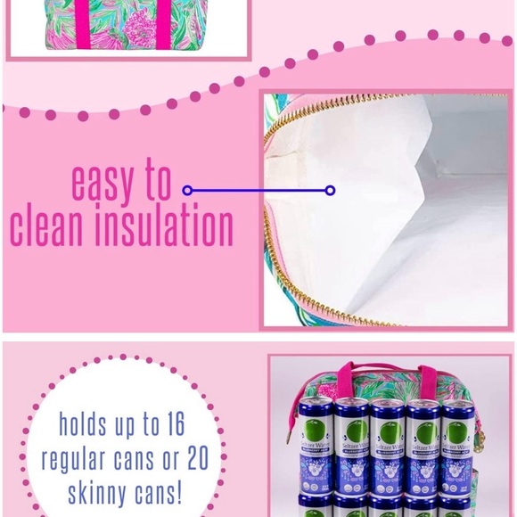 Like New! Lilly Pulitzer Backpack Cooler “Coming in Hot” - Picture 3 of 4